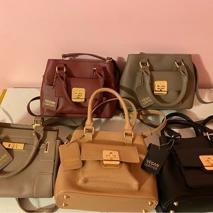 5 Vegan Leather crossbody bags, all 5 for $89